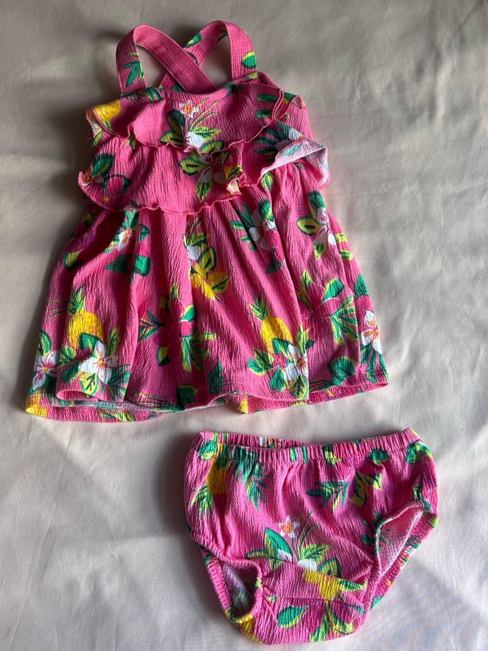 Carter’s Toddler Girl Tropical Floral Dress Set – Size 6M